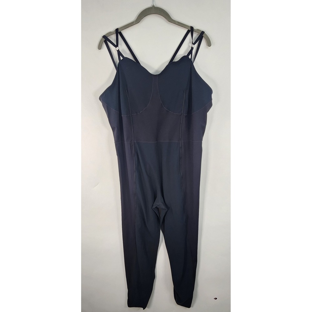 Nike Luxe Dri-FIT Yoga Jumpsuit Women's 1X Matte Black One-Piece